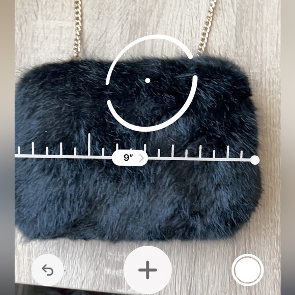 Elegant Black Faux Fur Shoulder Bag - Picture 12 of 13